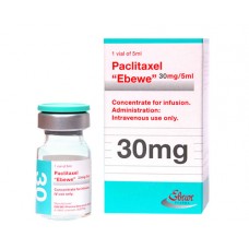 Паклитаксел (Paclitaxel) Эбеве 6 мг/мл конц. д/инф. 30 мг/5 мл, 1 флакон