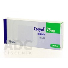 Кориол (Coryol) 25 мг, 30 таблеток