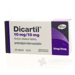Дикатрил (Dicartil) 10 мг/10 мг, 28 таблеток