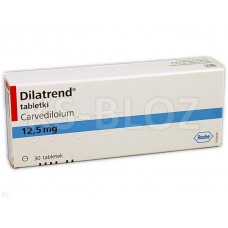 Дилатренд (Dilatrend) 12.5 мг, 30 таблеток