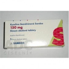 Ибандроновая кислота (Ibandronic acid) Sandoz 150 мг, 3 таблетки