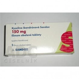 Ибандроновая кислота (Ibandronic acid) Sandoz 150 мг, 3 таблетки