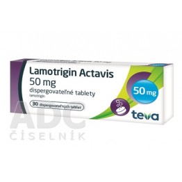 Ламотриджин (Lamotrigin) Актавис 50 мг, 30 таблеток