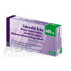 Линезолид (Linezolid) Krka 600 мг, 10 таблеток