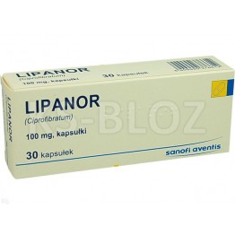 Липанор (Lipanor) 100 мг, 30 капсул