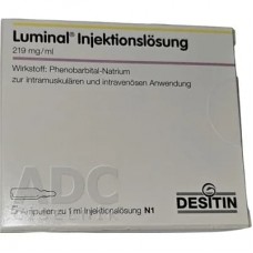 Люминал (Luminal) 200 мг/1 мл, 5 ампул