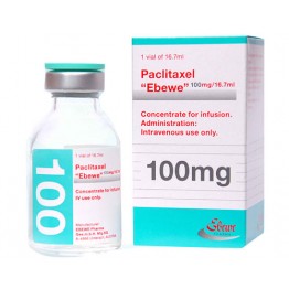 Паклитаксел (Paclitaxel) Эбеве 6 мг/мл конц. д/инф. 100 мг/16.7 мл, 1 флакон