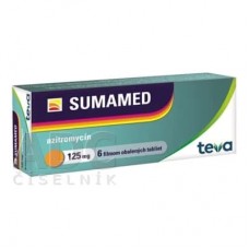 Сумамед (Sumamed) 125 мг, 6 таблеток