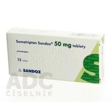 Суматриптан (Sumatriptan) Sandoz 50 мг, 12 таблеток
