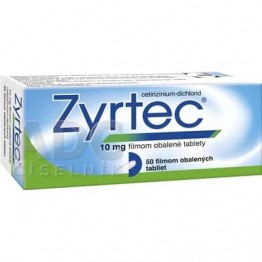 Зиртек (Zyrtec) 10 мг, 50 таблеток