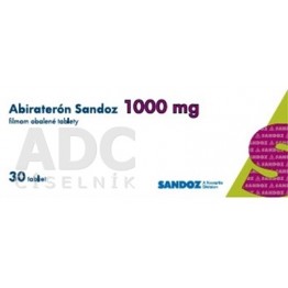 Абиратерон (Abirateron) Sandoz 1000 мг, 30 таблеток