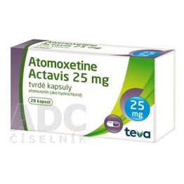Атомоксетин (Atomoxetine) Actavis 25 мг, 28 капсул