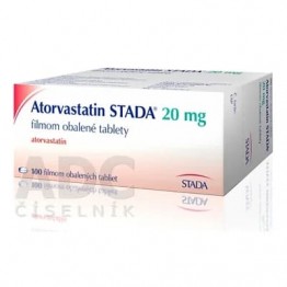 Аторвастатин (Atorvastatin) STADA 20 мг, 100 таблеток