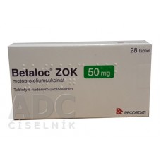 Беталок ЗОК (Betaloc ZOK) 50 мг, 28 таблеток
