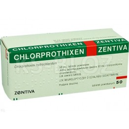 Хлорпротиксен (Chlorprothixen) Zentiva 50 мг, 50 таблеток