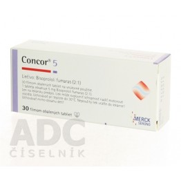 Конкор (Concor) 5 мг, 30 таблеток