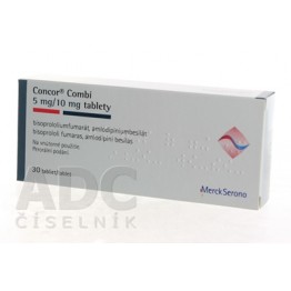 Конкор Комби (Concor Combi) 5 мг/10 мг, 30 таблеток