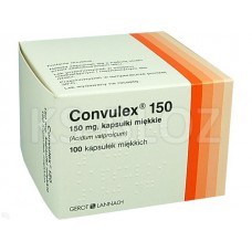 Конвулекс (Convulex) 150 мг, 100 капсул