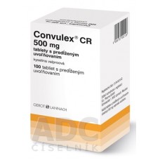 Конвулекс ЦР (Convulex CR) 500 мг, 100 таблеток