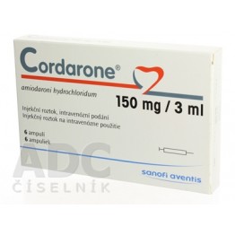 Кордарон (Cordarone) раствор для иньекций 150 мг/3 мл, 6 ампул