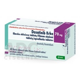 Дазатиниб (Dasatinib) Krka 70 мг, 60 таблеток