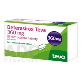 Деферазирокс (Deferasirox) Teva 360 мг, 30 таблеток