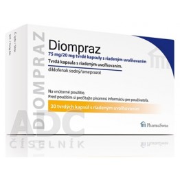 Диомпраз (Diompraz) 75 мг/20 мг, 30 капсул