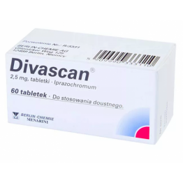 Диваскан (Divascan) 2.5 мг, 60 таблеток