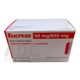 Эукреас (Eucreas) 50 мг/850 мг, 60 таблеток