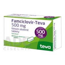 Фамцикловир (Famciclovir) Тева 500 мг, 14 таблеток