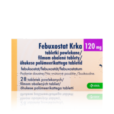 Фебуксостат (Febuxostat) Krka 120 мг, 28 таблеток