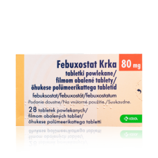 Фебуксостат (Febuxostat) Krka 80 мг, 28 таблеток