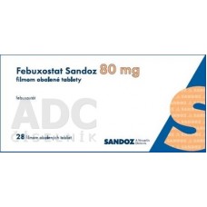 Фебуксостат (Febuxostat) Sandoz 80 мг, 28 таблеток