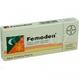Фемоден (Femoden) 30 мкг+75 мкг, 21 таблетка