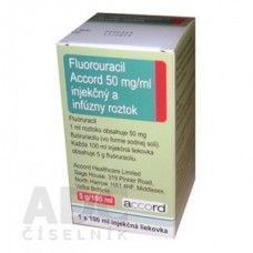 Фторурацил (Fluorouracil) Аккорд 50 мг/мл 100 мл/5 г, 1 флакон