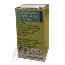 Фторурацил (Fluorouracil) Аккорд 50 мг/мл 20 мл/1 г, 1 флакон
