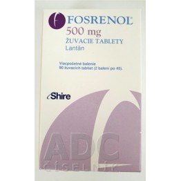 Фосренол (Fosrenol) 500 мг, 90 таблеток
