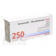 Фуросемид Форте (Furosemid Forte) Slovakofarma 250 мг, 50 таблеток