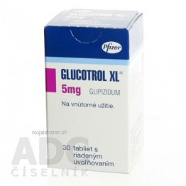 Глюкотрол (Glucotrol) XL 5 мг, 30 таблеток
