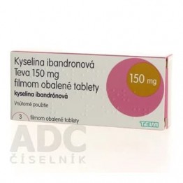 Ибандроновая кислота (Ibandronic acid) Teva 150 мг, 3 таблетки