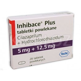 Инхибейс Плюс (Inhibace Plus) 5 мг+12.5 мг, 28 таблеток