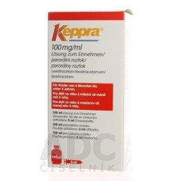 Кеппра (Keppra) раствор 100 мг/мл, 150 мл + 3 мл шприц