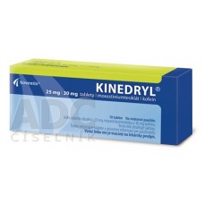Кинедрил (Kinedryl) 25 мг/30 мг, 10 таблеток
