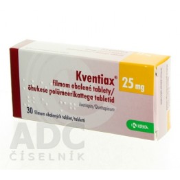 Квентиакс (Kventiax) 25 мг, 30 таблеток