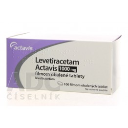 Леветирацетам (Levetiracetam) Actavis 1000 мг, 100 таблеток