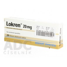 Локрен (Lokren) 20 мг, 28 таблеток
