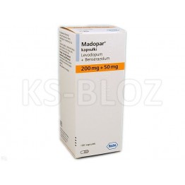 Мадопар (Madopar) 250, 200 мг+50 мг, 100 капсул
