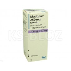 Мадопар (Madopar) 250, 200 мг+50 мг, 100 таблеток
