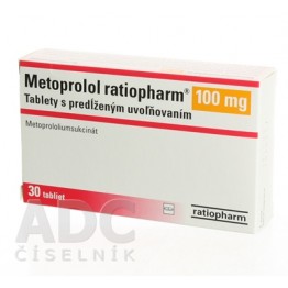Метопролол (Metoprolol) ratiopharm 100 мг, 30 таблеток