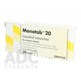 Монотаб (Monotab) 20 мг, 20 таблеток